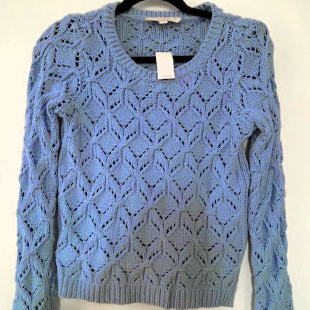 Ann Taylor LOFT Blue Sweater, Never Worn, with tags - Small - Picture 3 of 3